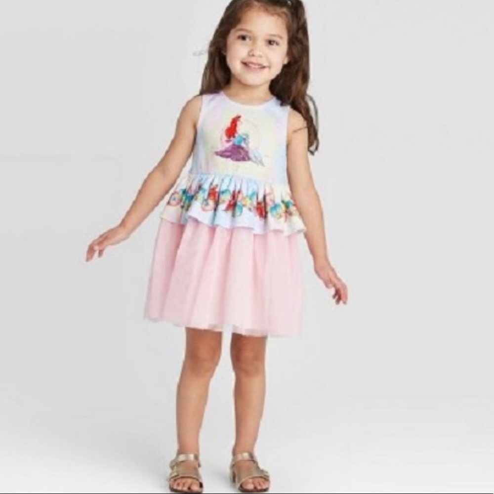 SOLD 💕NEW Disney Pippa & Julie Little Mermaid Ariel Tutu Dress - Picture 2 of 11